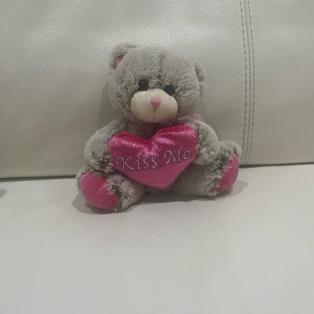 Kiss Me - Valentine's Day 6" Plush Sweetheart Gray Teddy Bear
sooo cute 🧸 ❤️